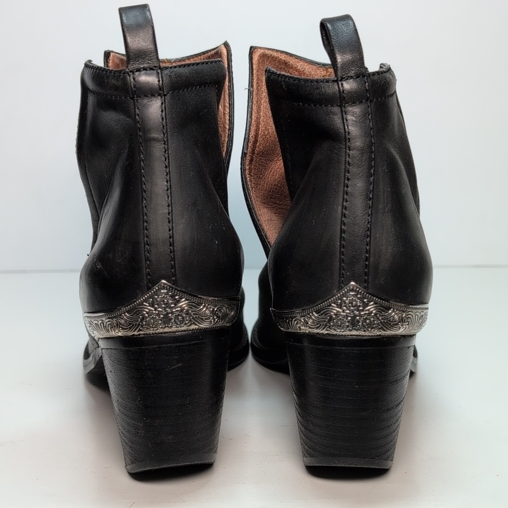 Jeffrey Campbell Cromwell black western ankle boots woman's size 8.5 - Picture 4 of 16